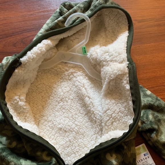 Healthtex Camouflage Minky zipper Hoodie - Picture 4 of 6